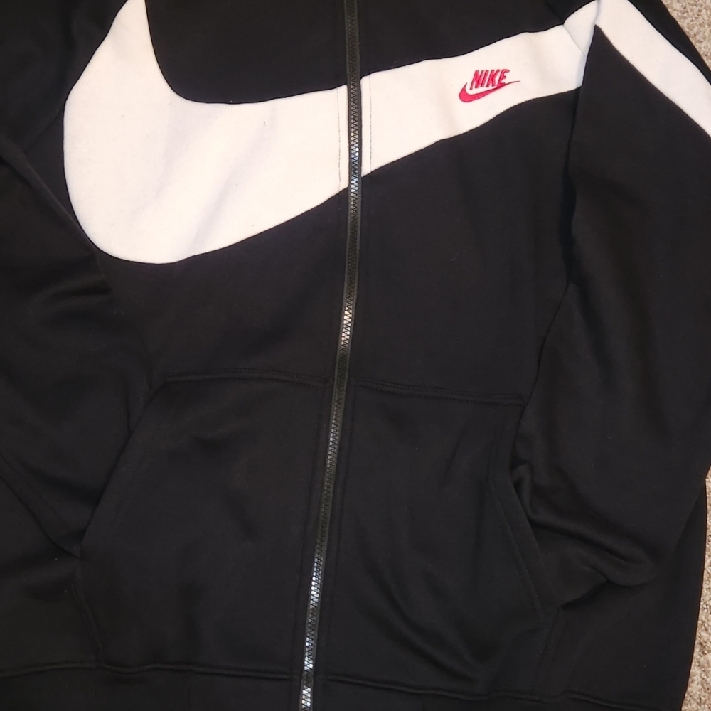 Nike red tag big swoosh hoodie